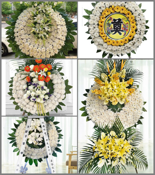 山西晋中灵石县粱家焉乡田家山村花圈速递